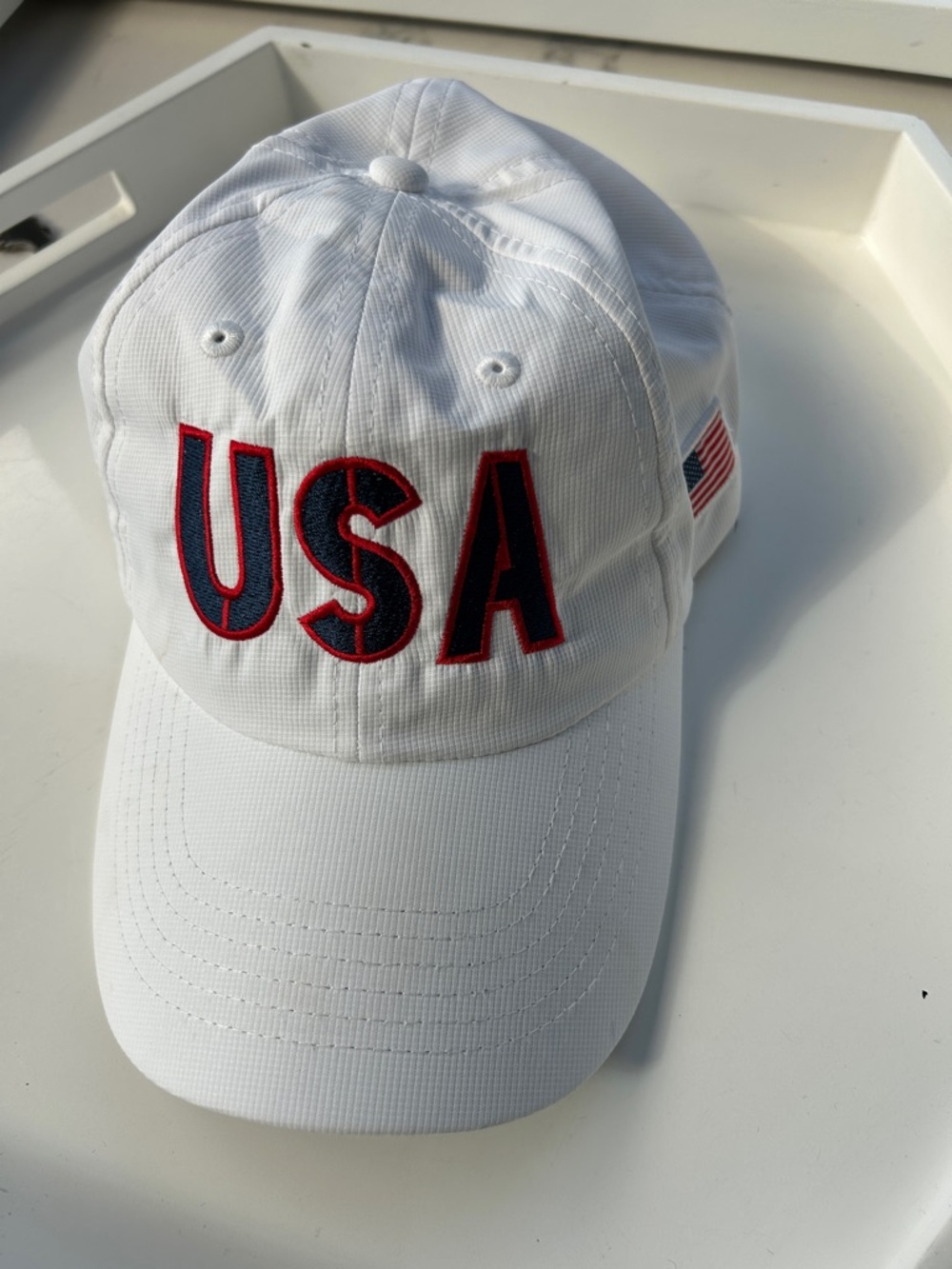 Solheim Cup USA white hat